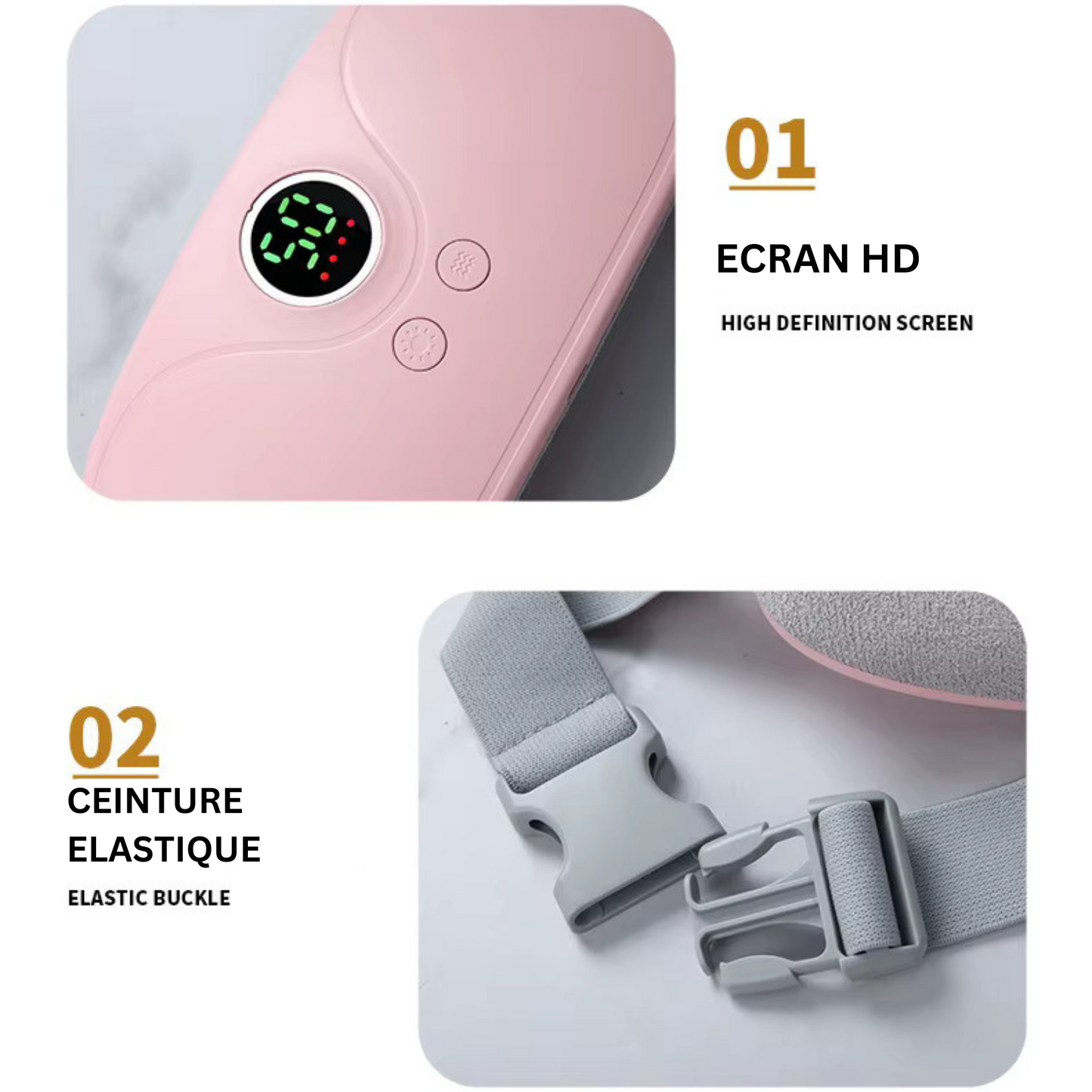 Ceinture Chauffante et Massante RevUp pour les douleurs menstruelles